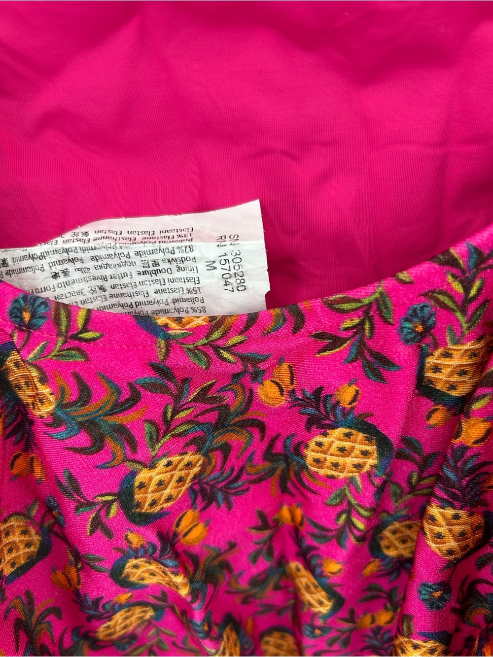 Women’s Farm RioPink & Blue Pineapple Print One-Piece Swimsuit - Picture 7 of 7